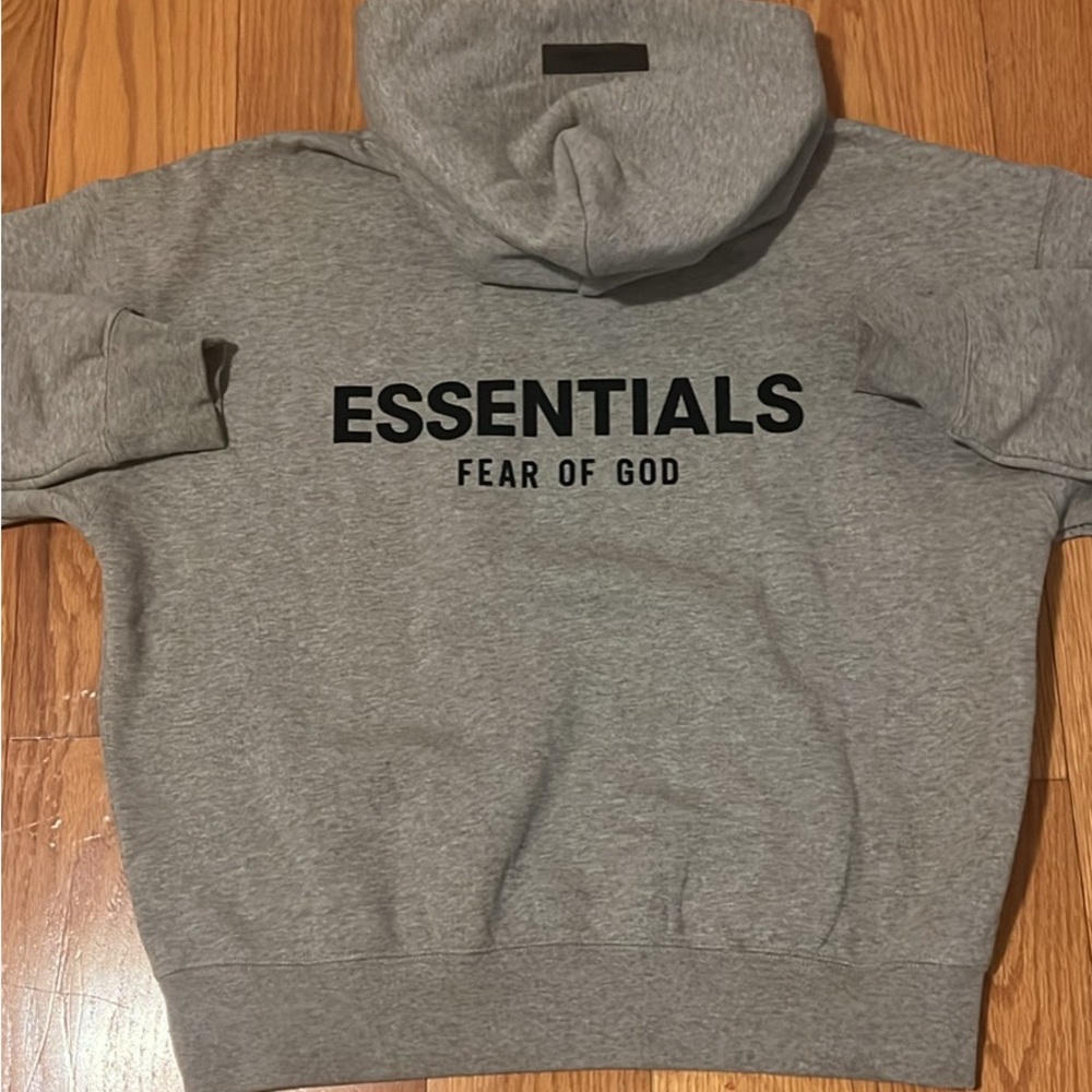Fear of God Essentials Gray Hoodie